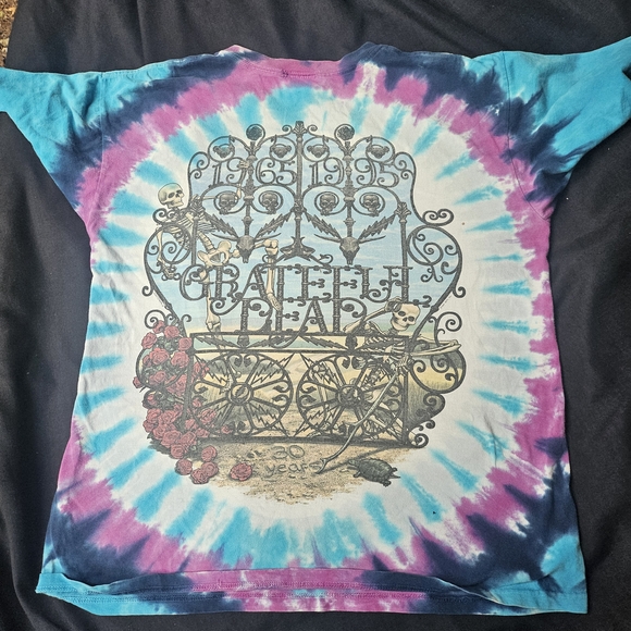 Vintage 90’s Grateful Dead Liquid Blue Band Tee Shirt Large.  Rare. Great Shape - Picture 7 of 12